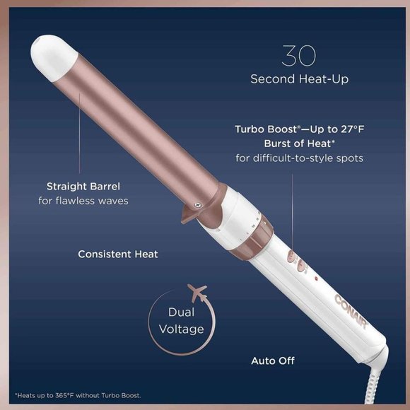 Conair CLAMP FREE Double Ceramic Curling Wand - 1-inch - Picture 3 of 5